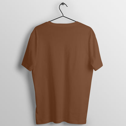 Coffee Brown Plain T-shirt