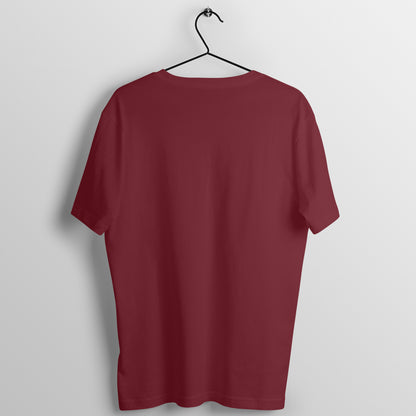 Maroon Half Sleeve Round Neck T-Shirt