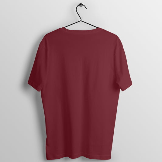 Maroon Half Sleeve Round Neck T-Shirt