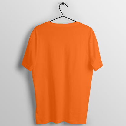 Orange Half Sleeve Round Neck T-Shirt