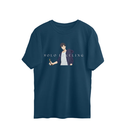 Solo Leveling Blue Oversized T-Shirt