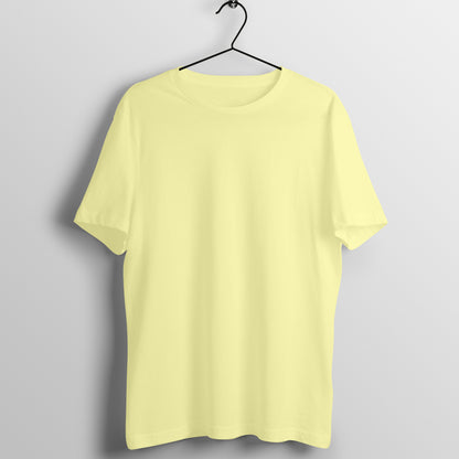 Butter Yellow Plain T-shirt