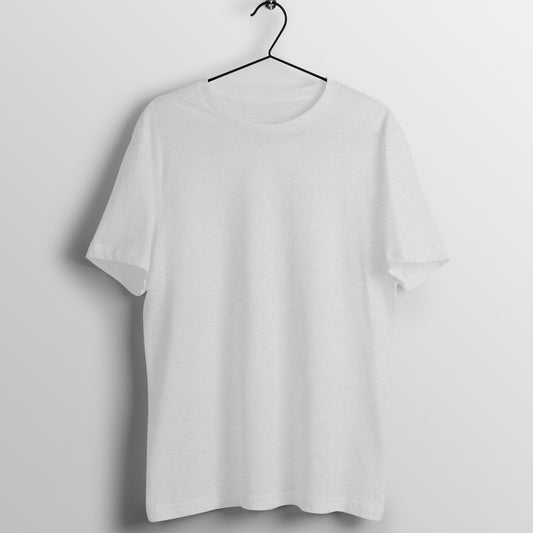 Melange Grey Half Sleeve Round Neck T-Shirt