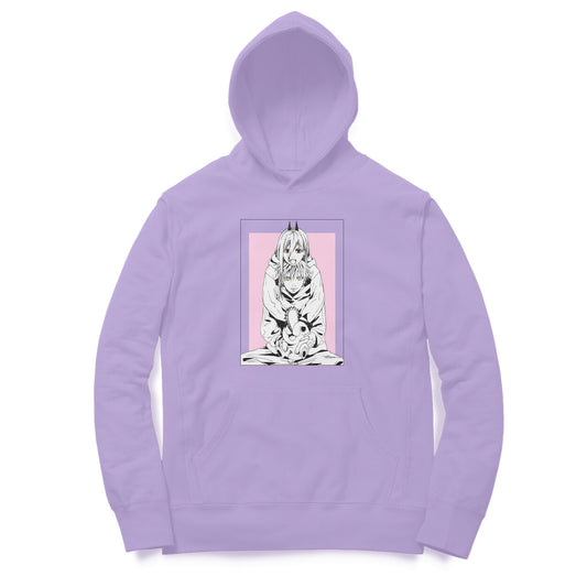 Power, Denji, Pochita - Chainsaw Man Purple Unisex Hoodie