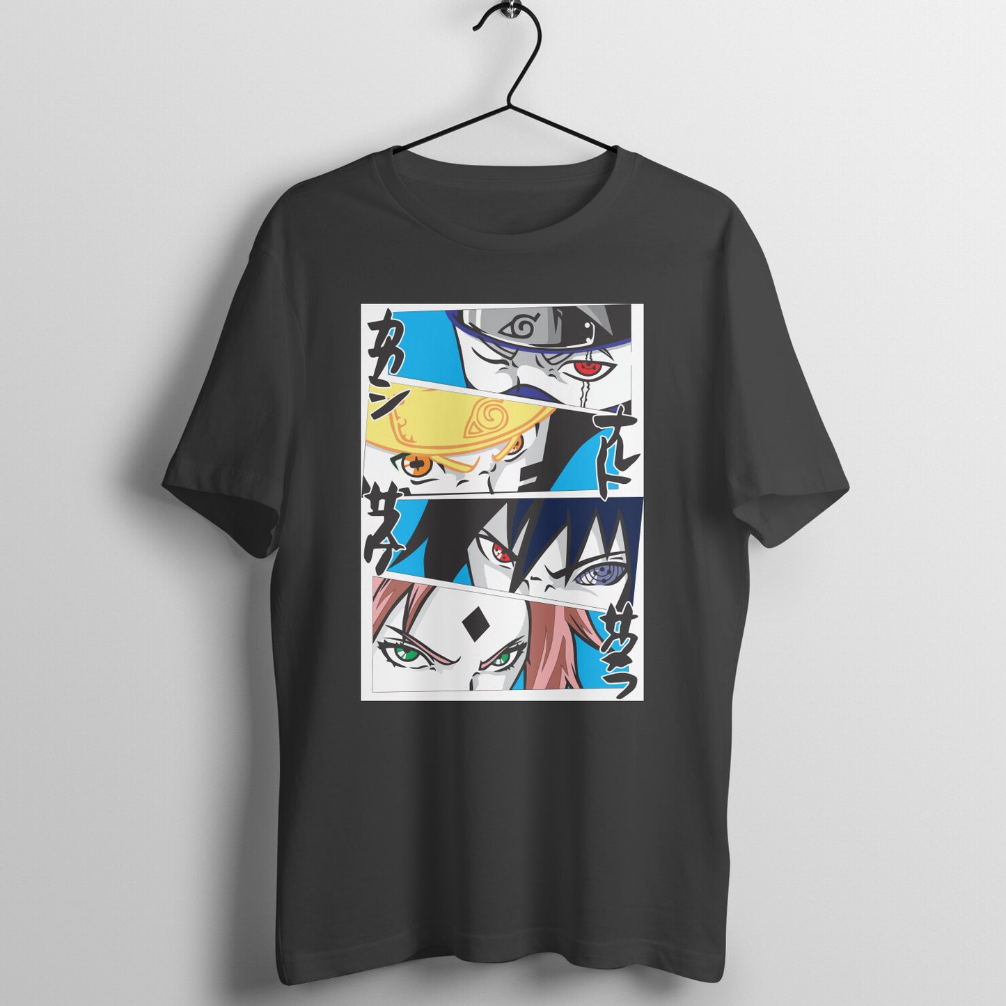 Naruto Team 7 Half Sleeve Round Neck T-Shirt