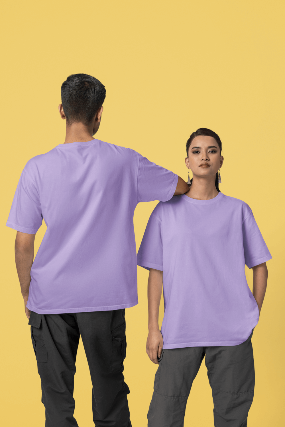 Iris Lavendar Premium oversized T-Shirt