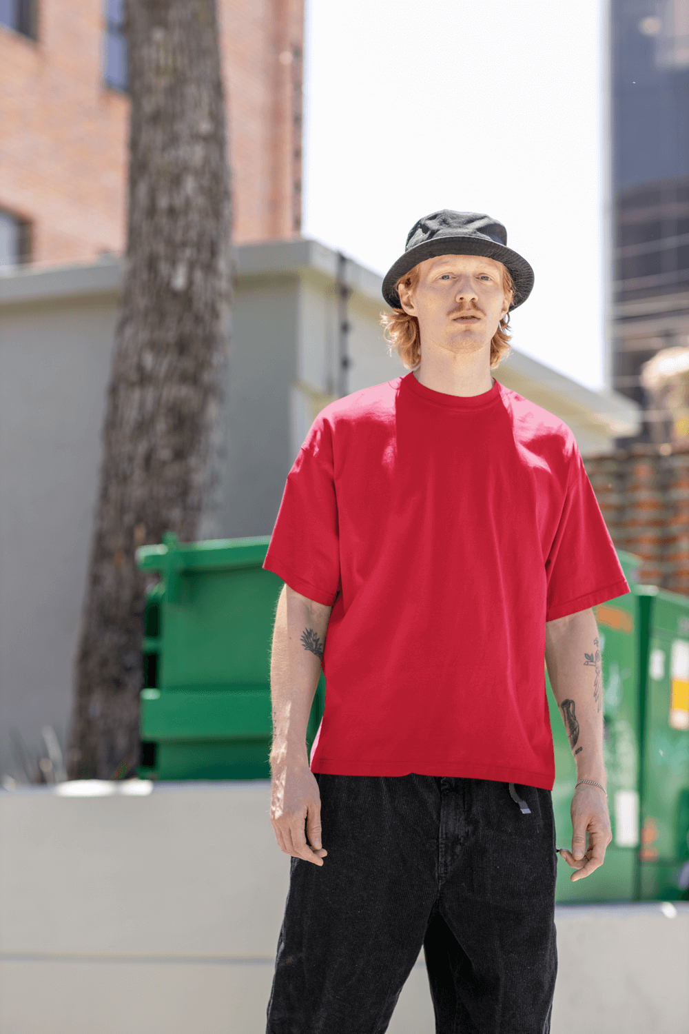 Premium Red Oversized T-Shirt