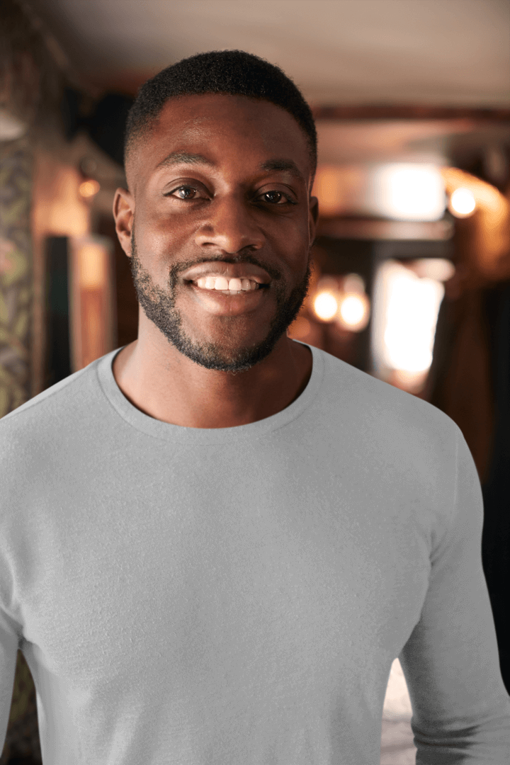 Grey Full Sleeve Round Neck T-Shirt