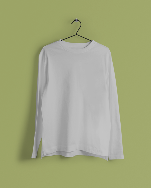 Grey Full Sleeve Round Neck T-Shirt