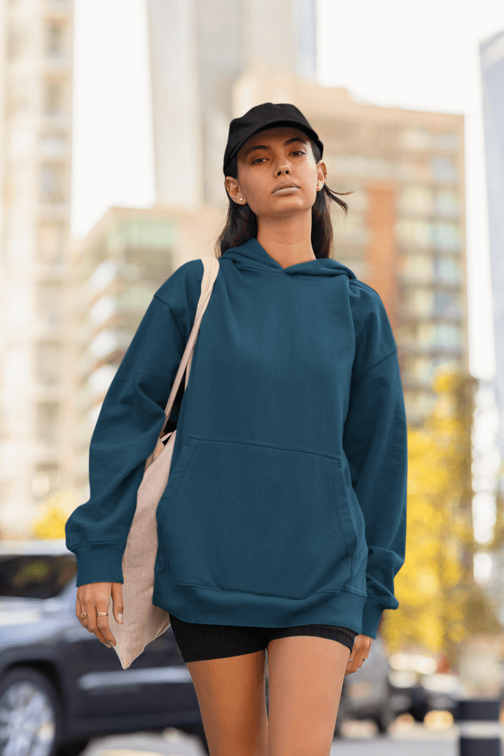 Premium Blue Hoodie - Oversized Fit