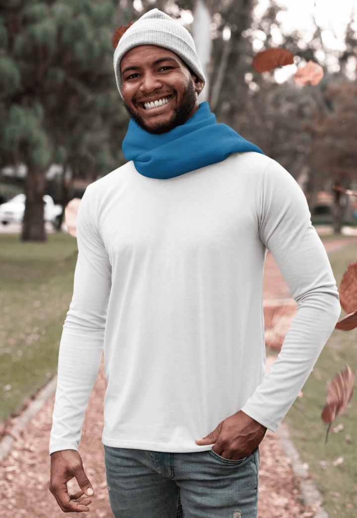 White Full Sleeve Round Neck T-Shirt