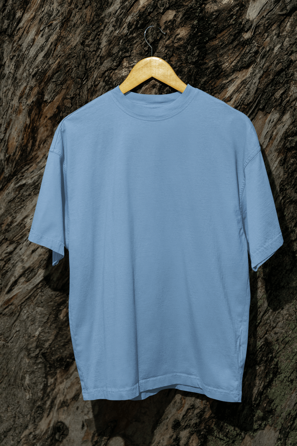 Powder Blue Premium Oversized T-Shirt