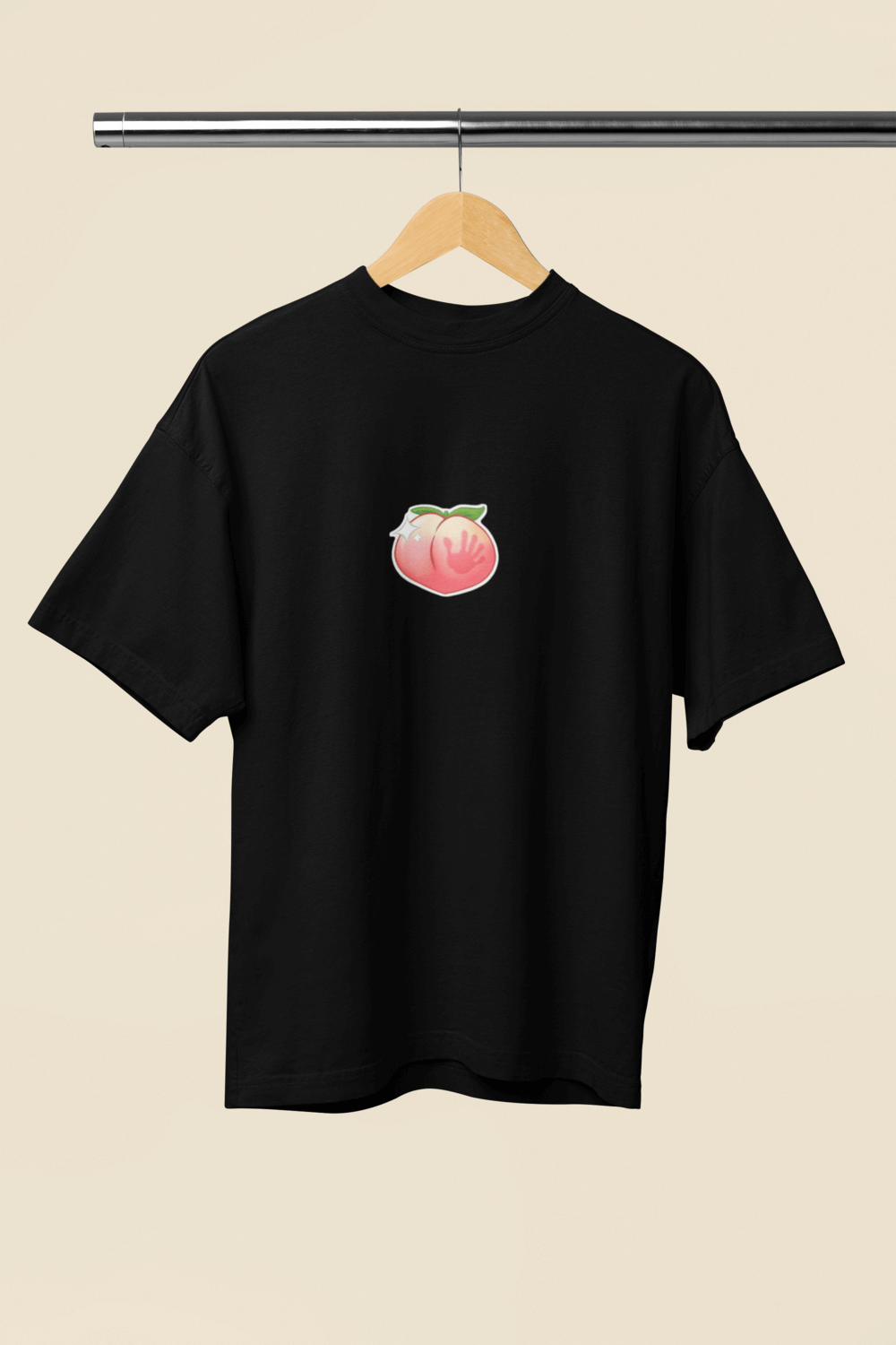 Peach Slap Naughty Oversized T-Shirt