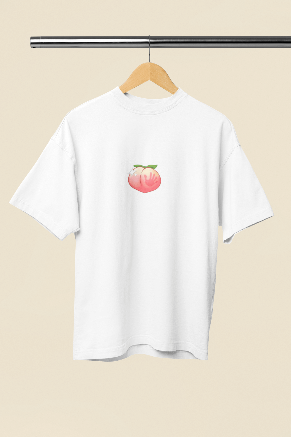 Peach Slap Naughty Oversized T-Shirt