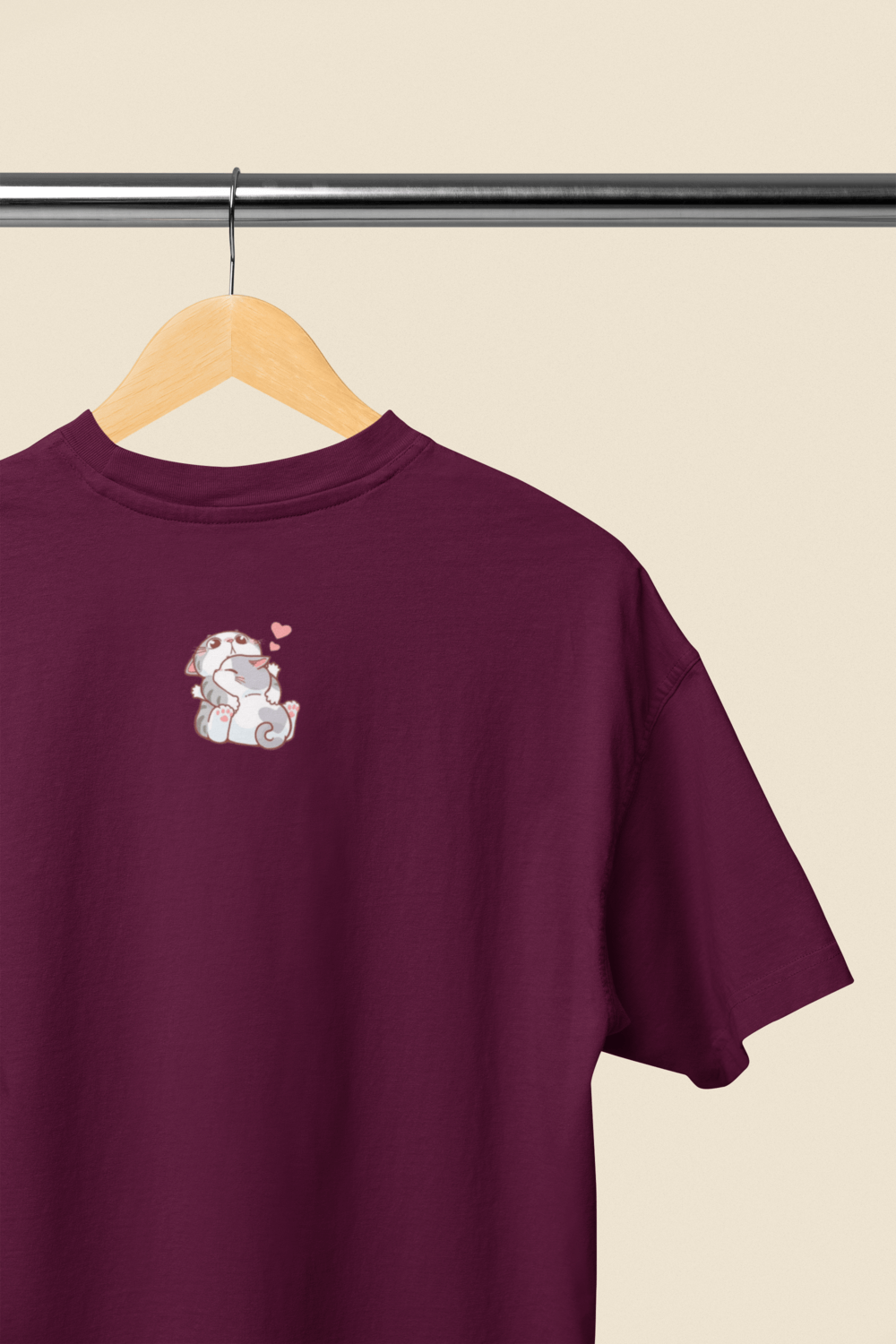 Love Kittens Romantic Oversized T-Shirt