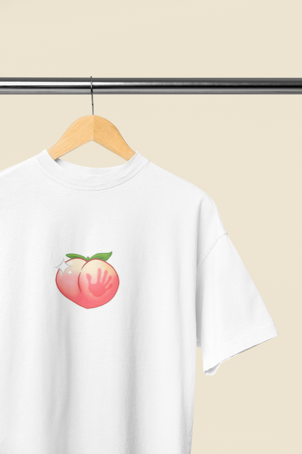 Peach Slap Naughty Oversized T-Shirt