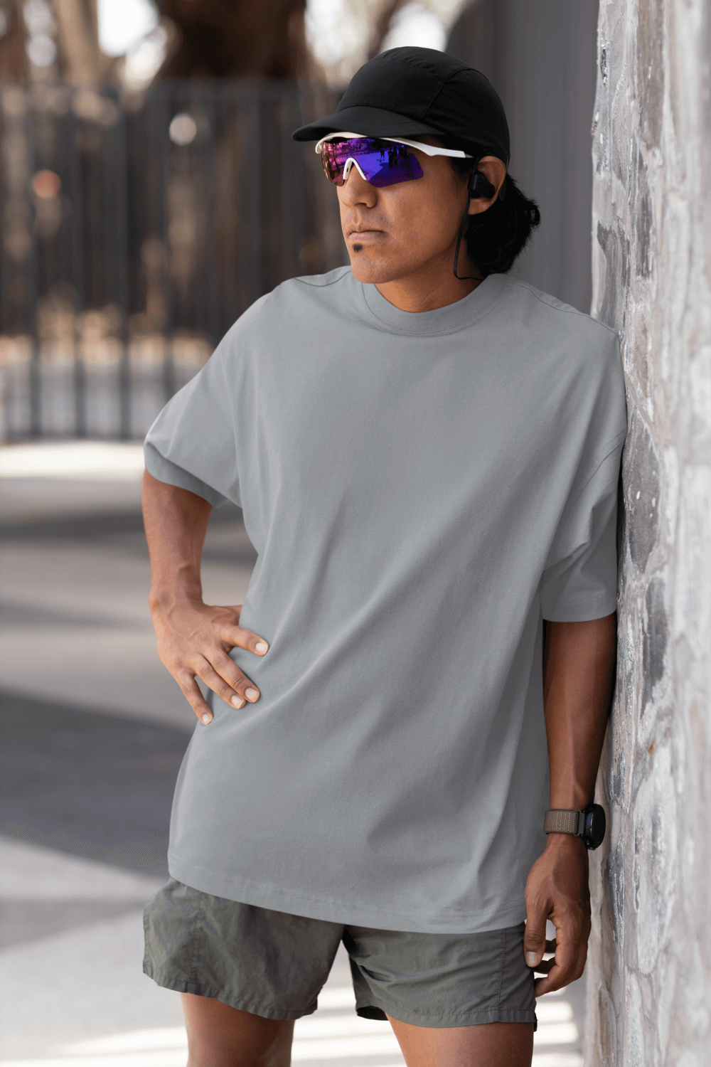 Grey Premium Oversized T-Shirt