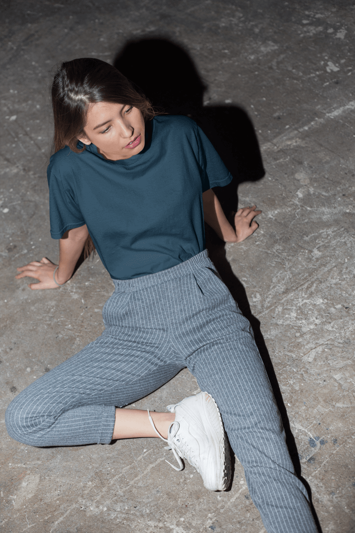 Navy Blue Premium Oversized Fit T-Shirt