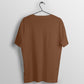 Coffee Brown Half Sleeve Round Neck T-Shirt - Lukuna