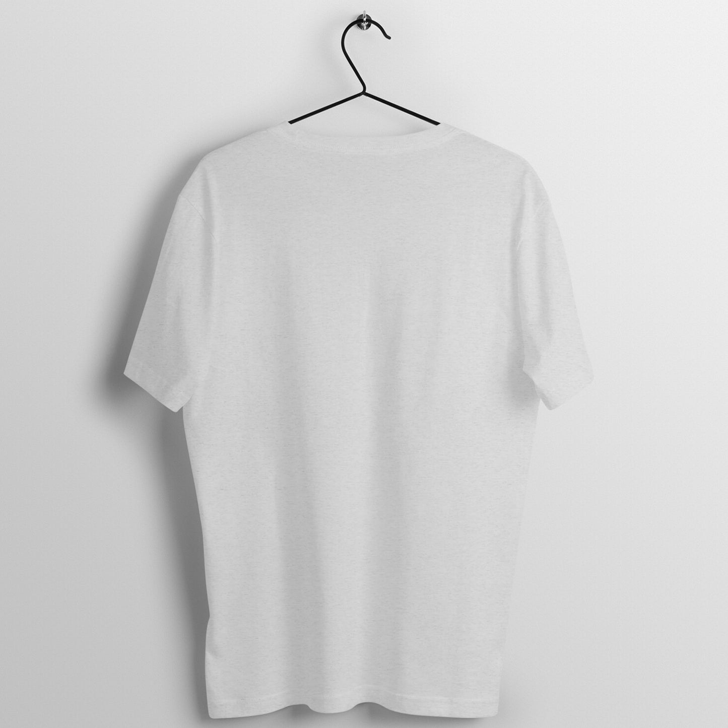 Melange Grey Half Sleeve Round Neck T-Shirt - Lukuna