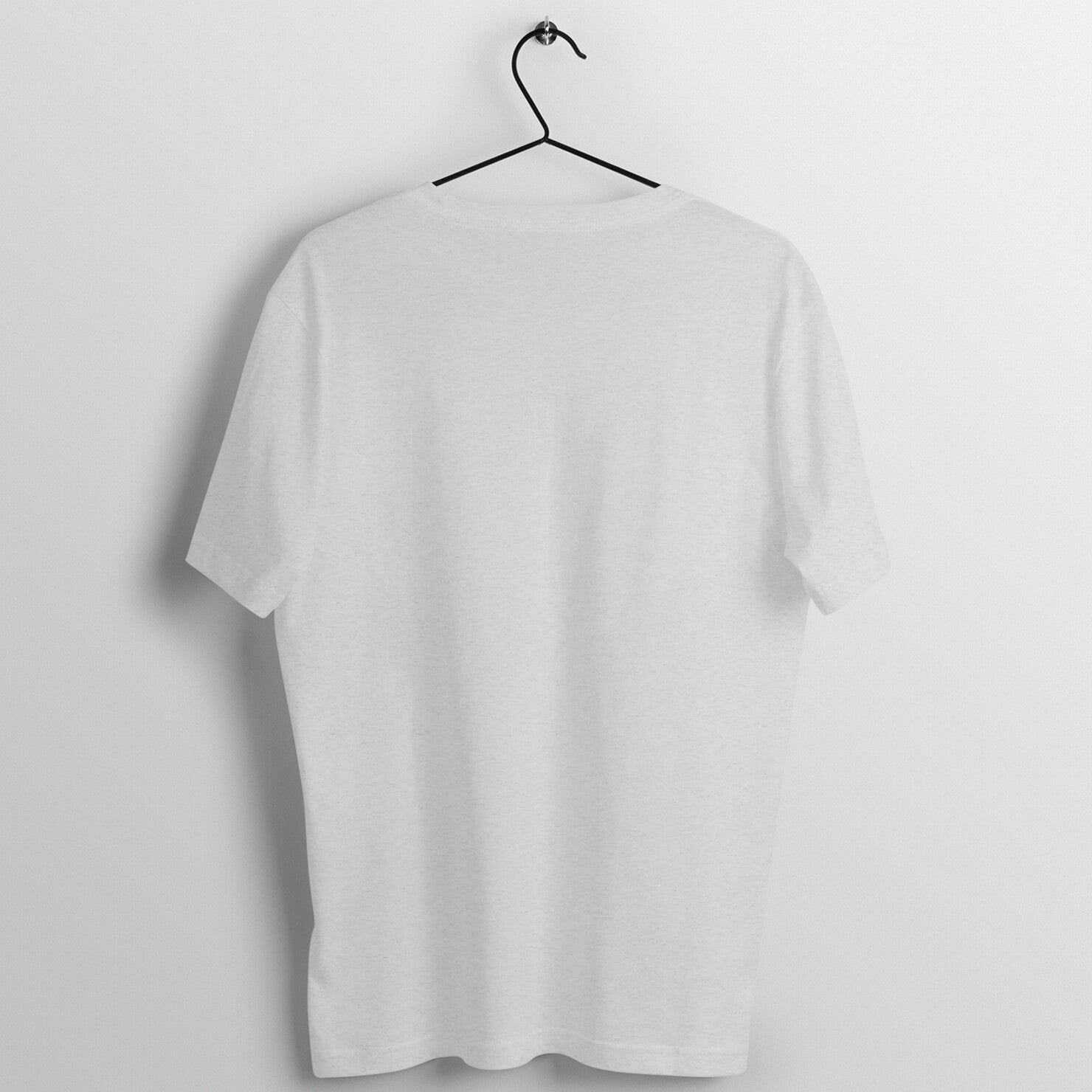 Melange Grey Half Sleeve Round Neck T-Shirt - Lukuna