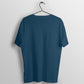 Navy Blue Half Sleeve Round Neck T-Shirt - Lukuna