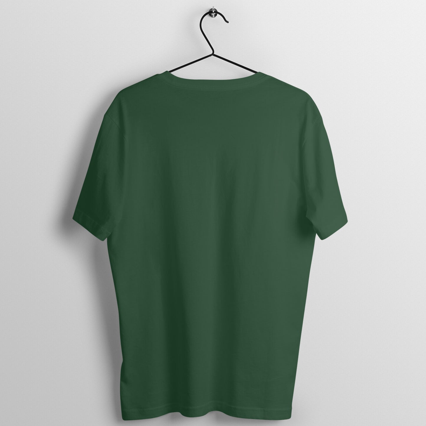 Olive Green Half Sleeve Round Neck T-Shirt - Lukuna