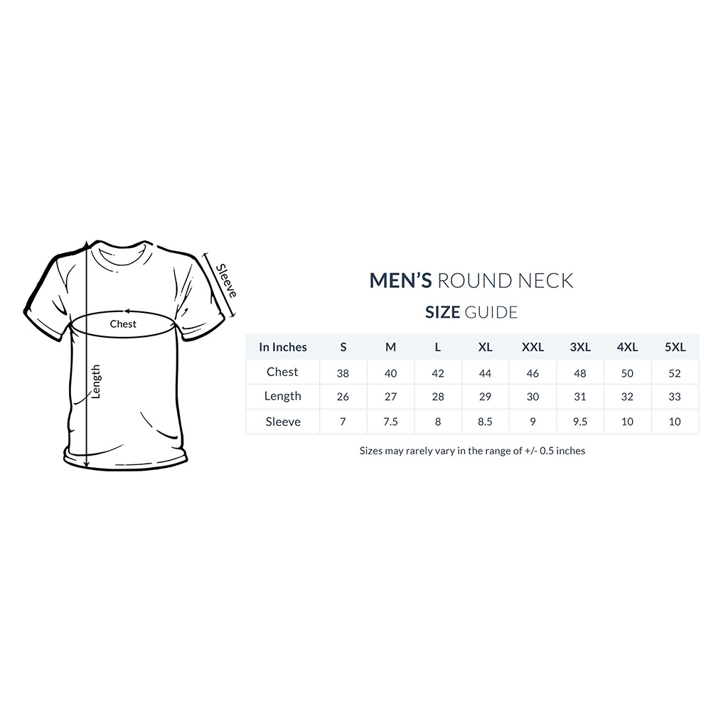 Chocolate Brown Half Sleeve Round Neck T-Shirt - Image 3