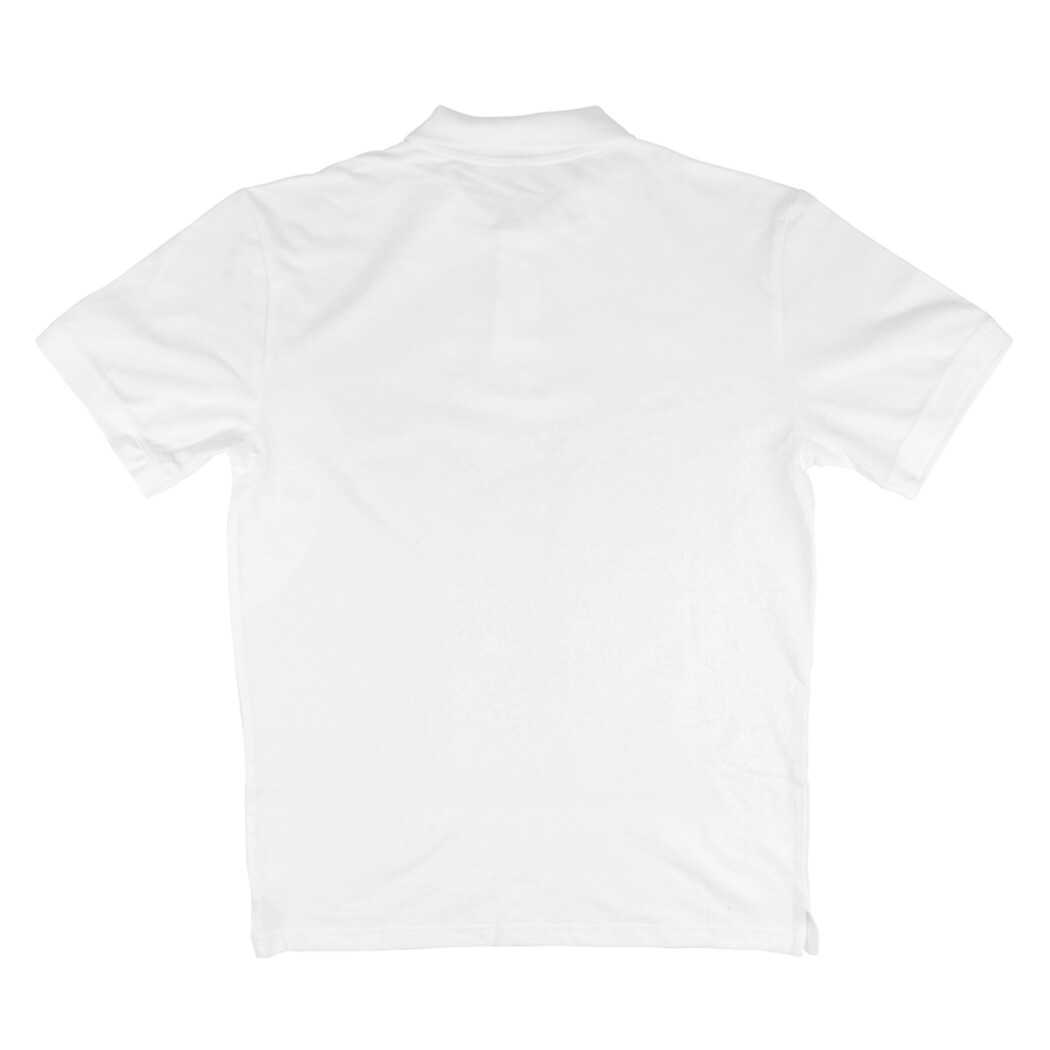 Plain White Polo T-Shirt - Image 2