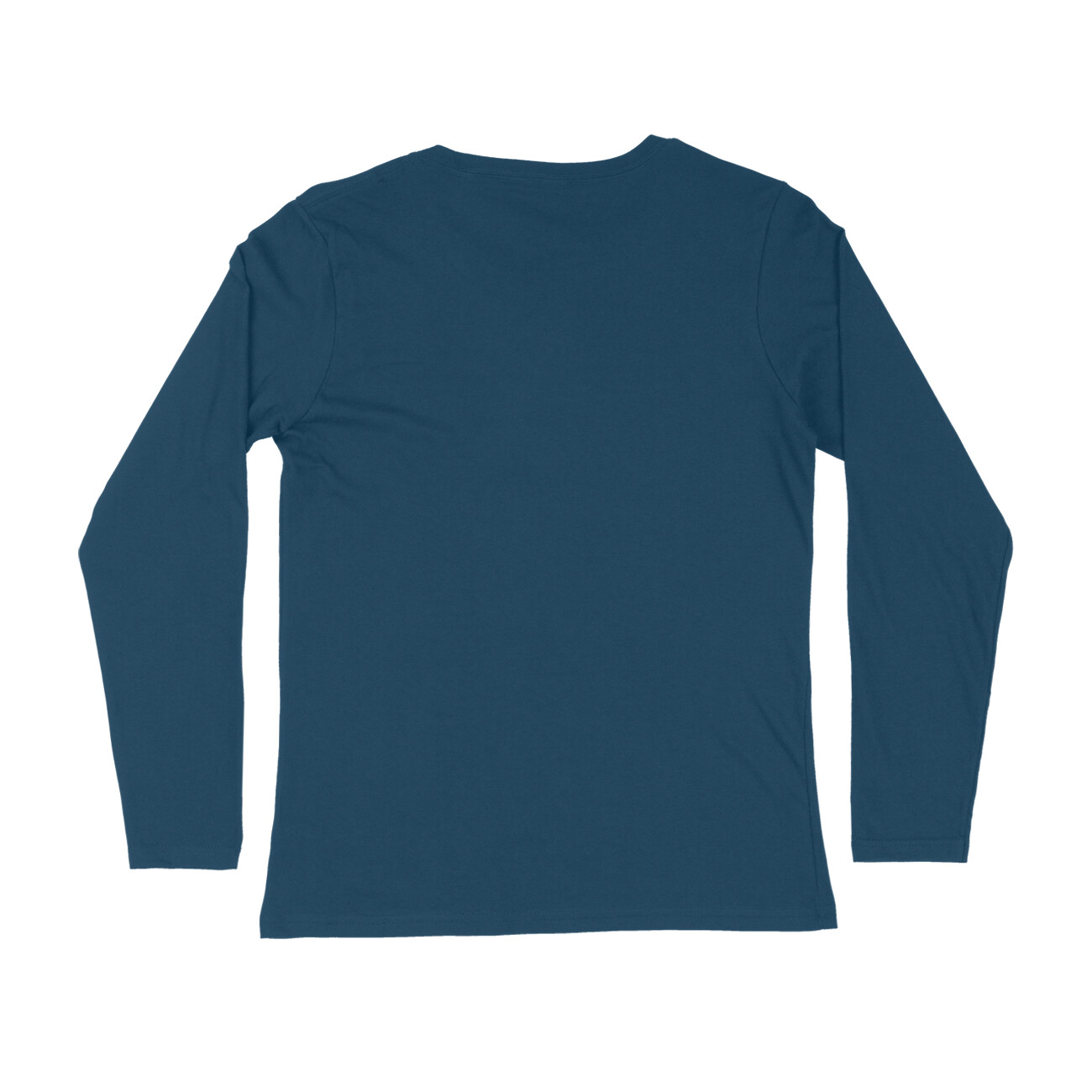 Blue Full Sleeve Round Neck T-Shirt - Image 2