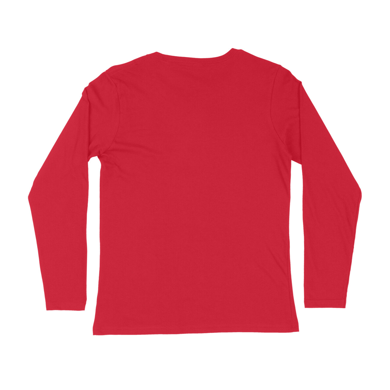 Red Full Sleeve Round Neck T-Shirt - Image 2