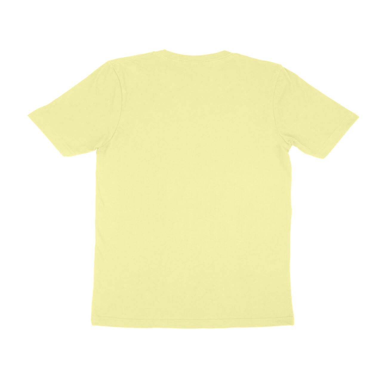 Butter Yellow Half Sleeve Round Neck T-Shirt - Image 2