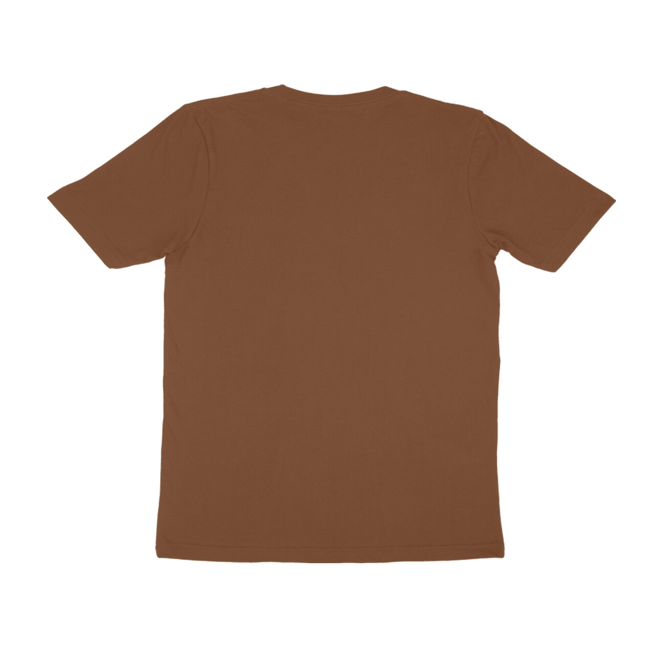 Coffee Half Sleeve Round Neck T-Shirt - Image 2