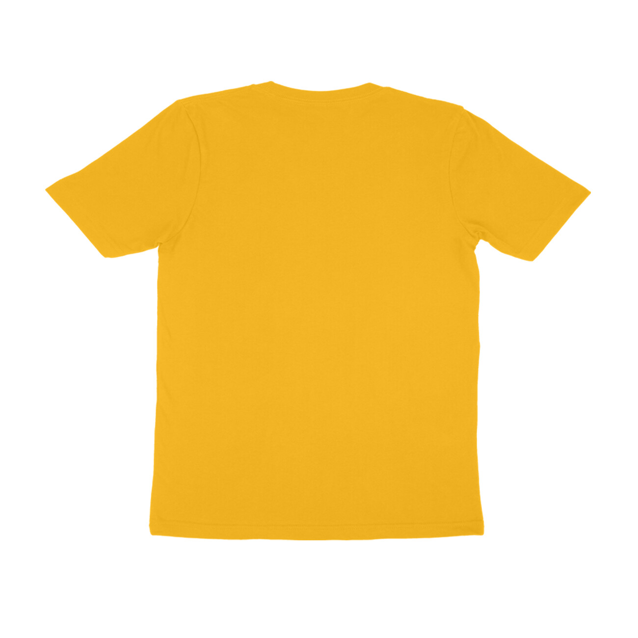 Golden Yellow Half Sleeve Round Neck T-Shirt - Image 2