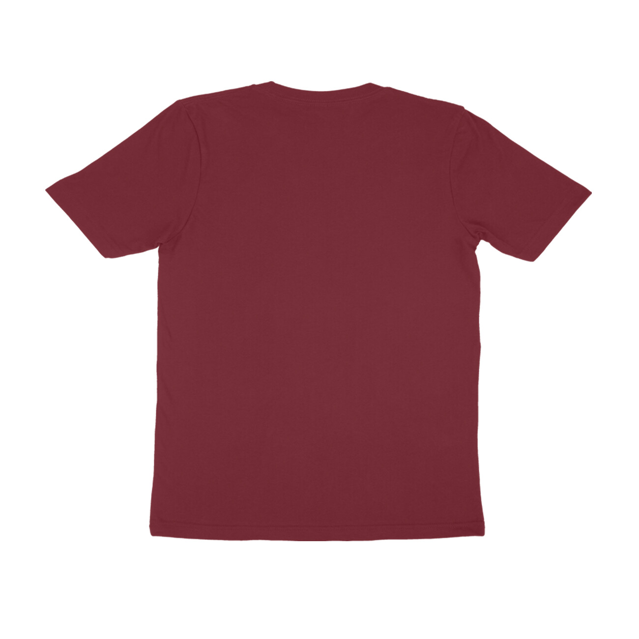 Maroon Half Sleeve Round Neck T-Shirt - Image 2
