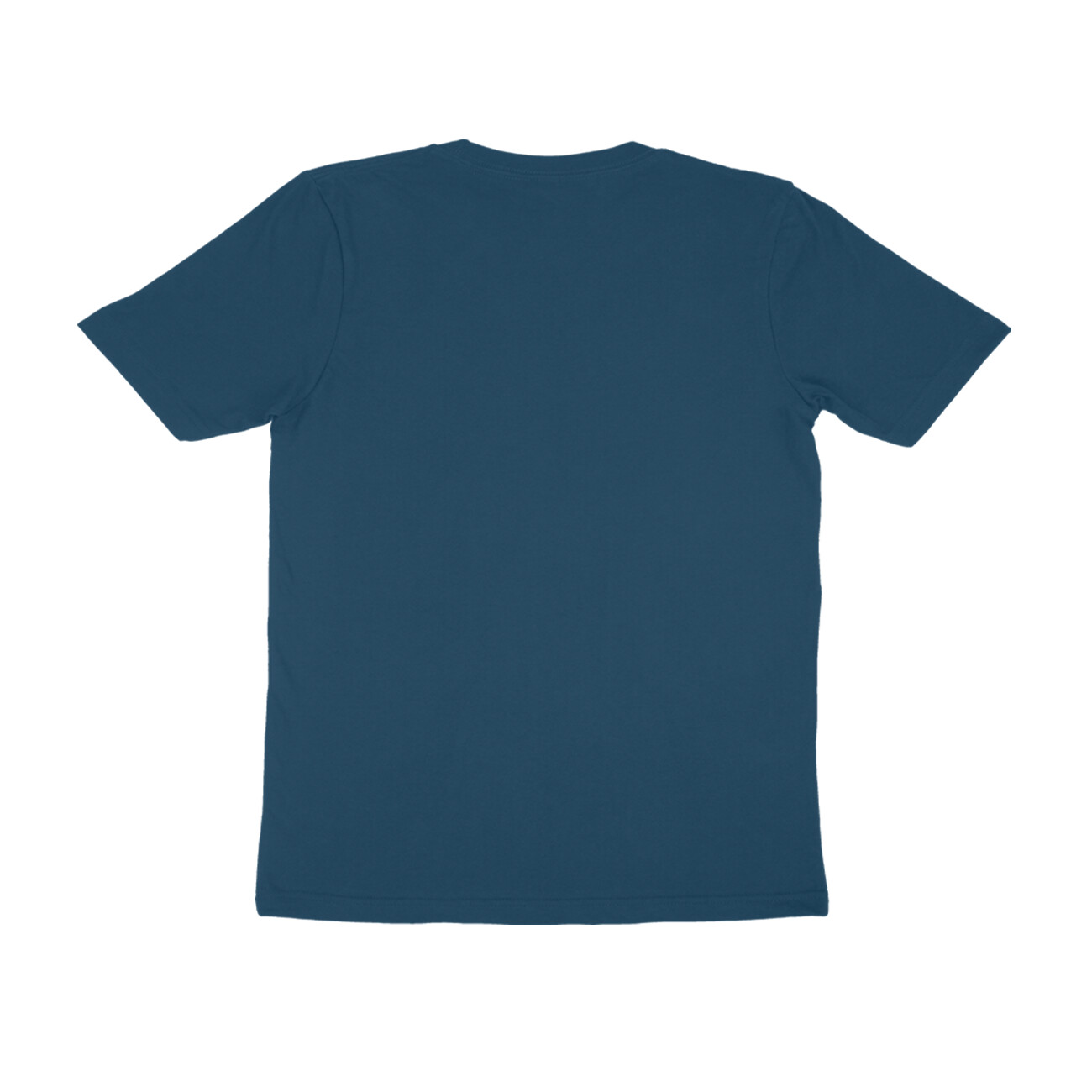 Navy Blue Half Sleeve Round Neck T-Shirt - Image 2