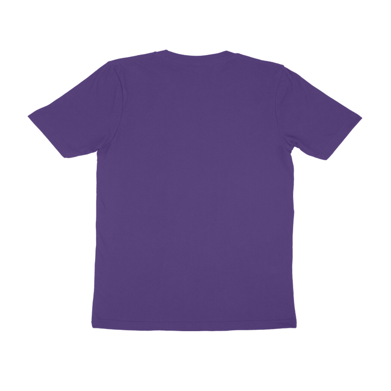 Purple Half Sleeve Round Neck T-Shirt - Image 2