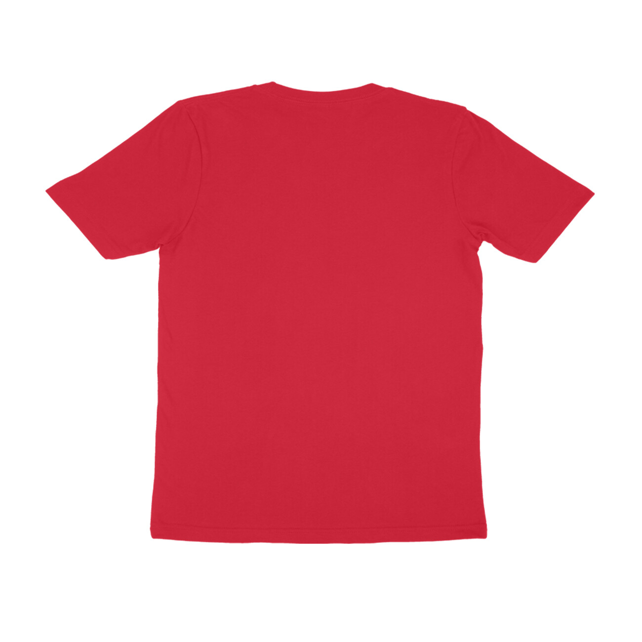 Red Half Sleeve Round Neck T-Shirt - Image 2