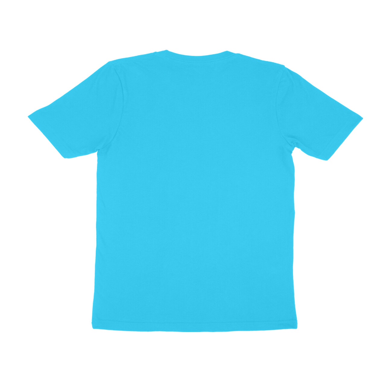Sky Blue Half Sleeve Round Neck T-Shirt - Image 2