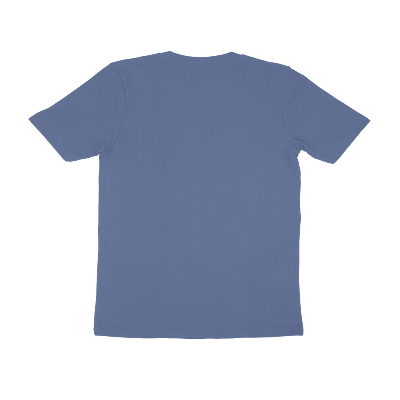 Smoke Blue Half Sleeve Round Neck T-Shirt - Image 4