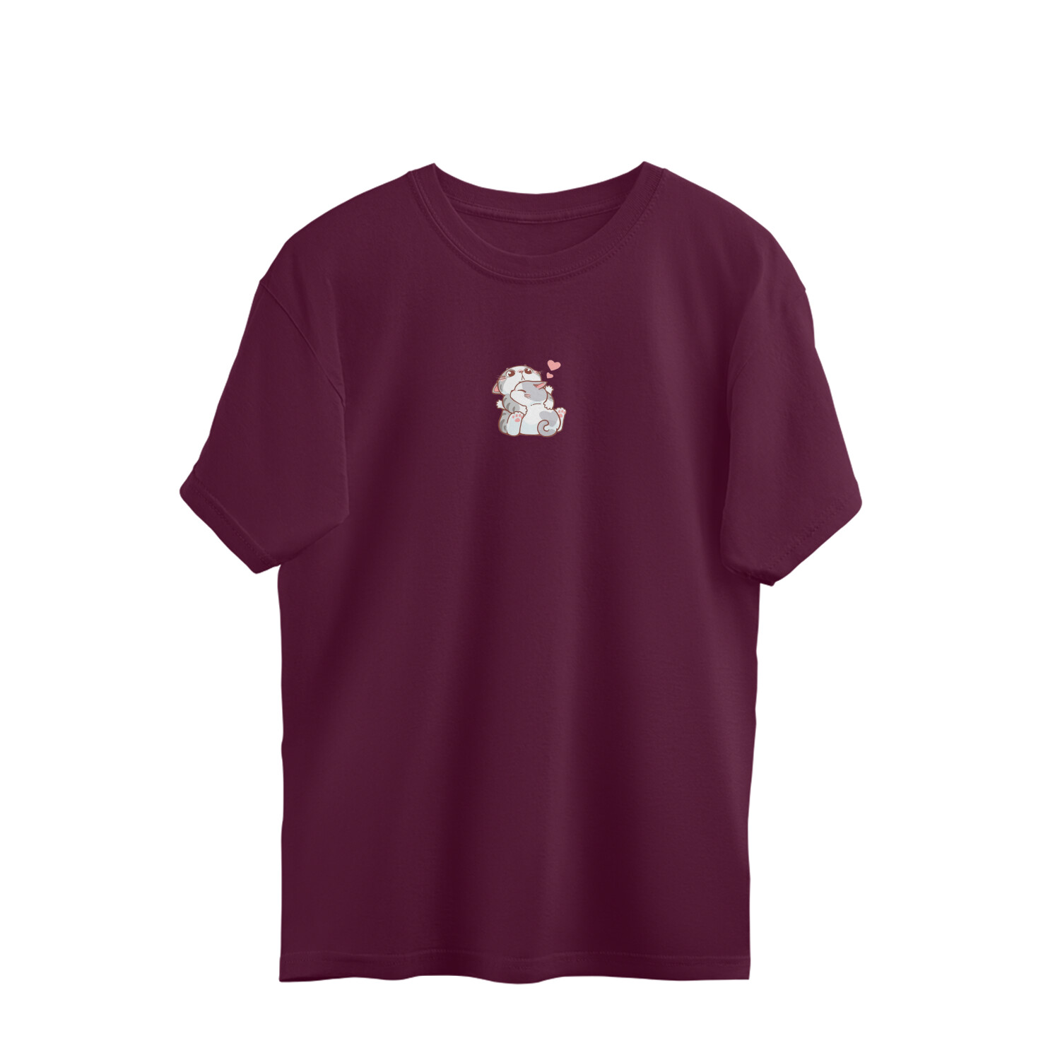 Love Kittens Romantic Oversized T-Shirt - Image 3