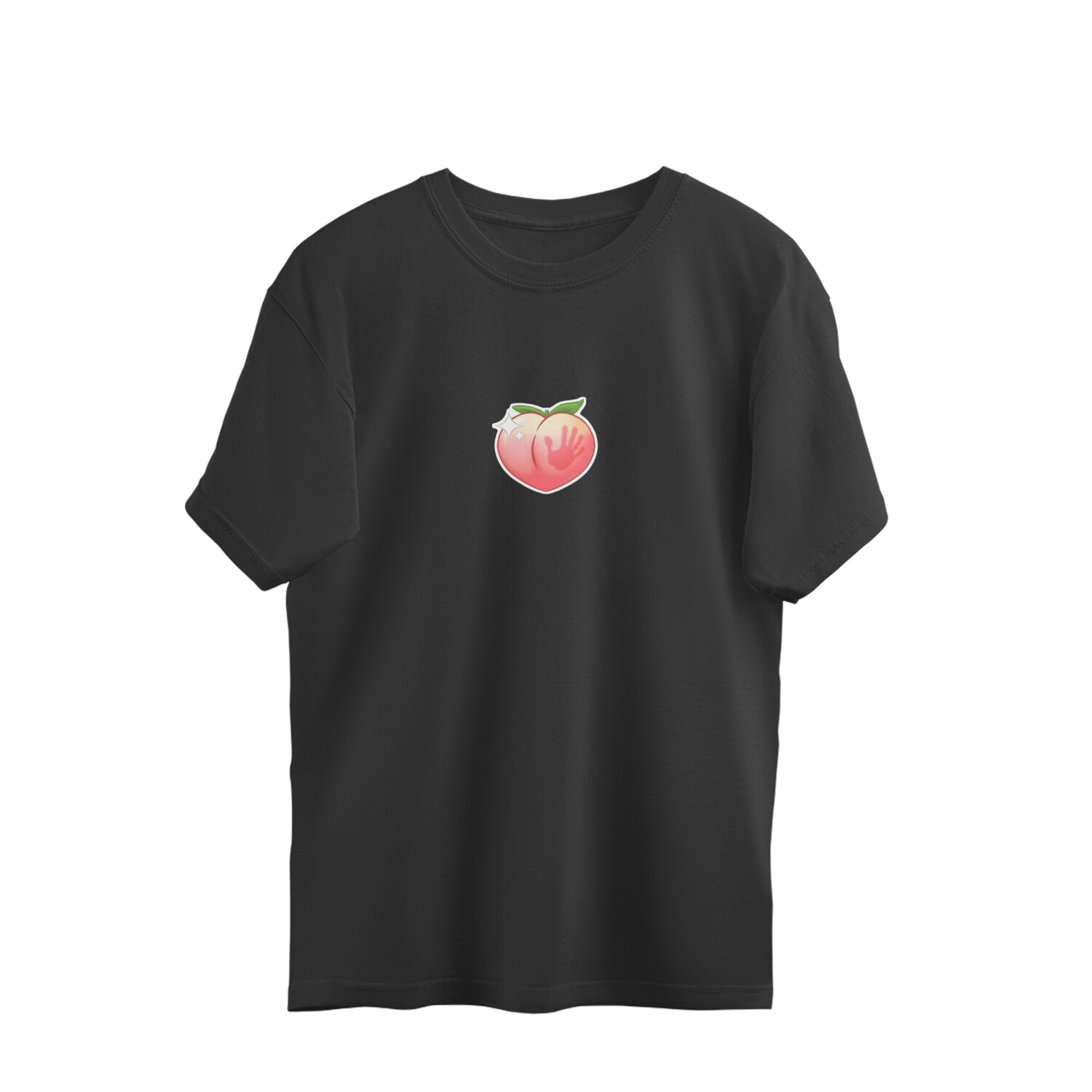 Peach Slap Naughty Oversized T-Shirt - Image 3