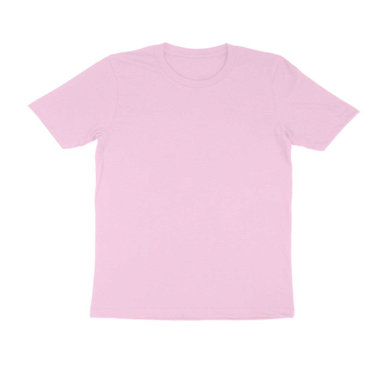 Baby Pink Half Sleeve Round Neck T-Shirt