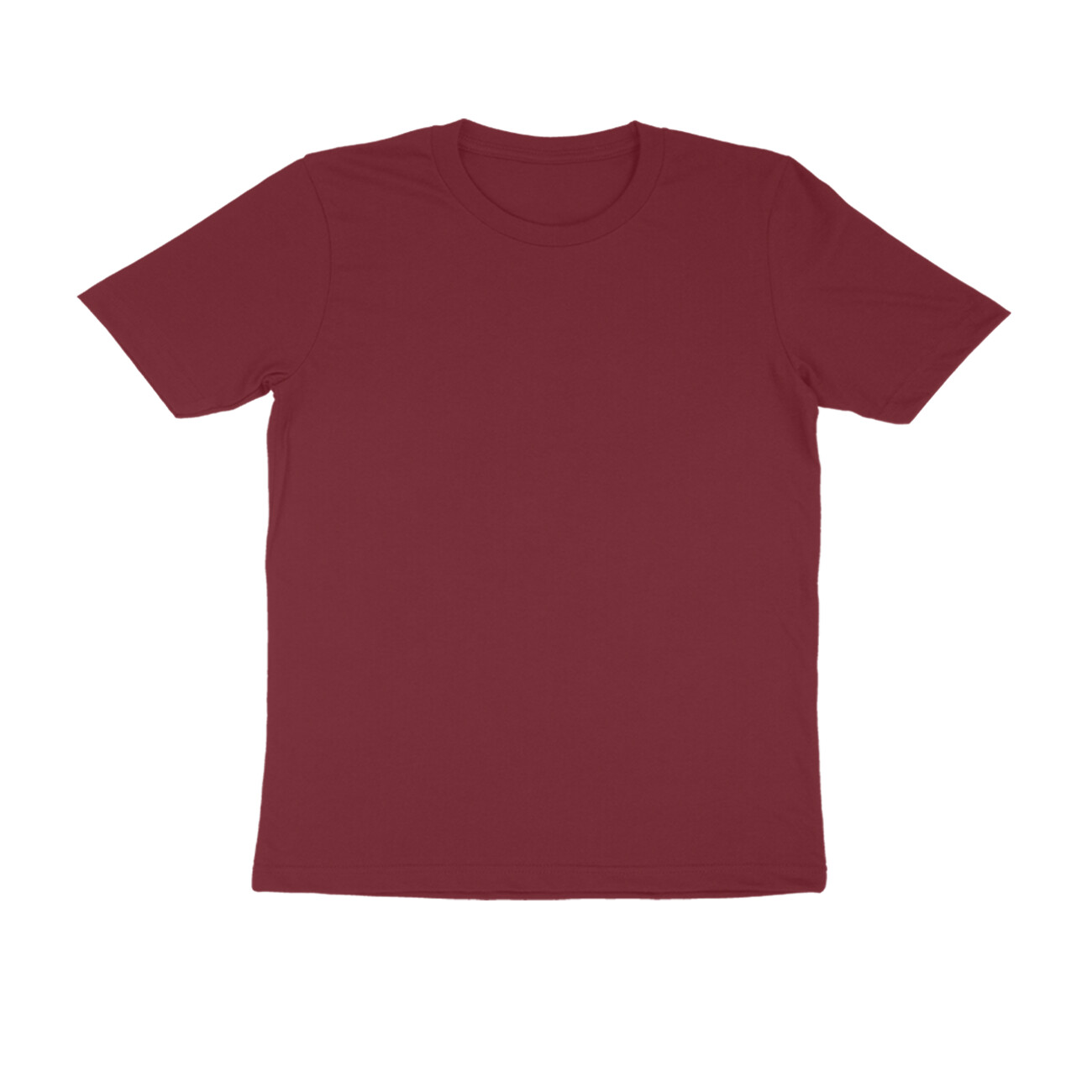 Maroon Half Sleeve Round Neck T-Shirt