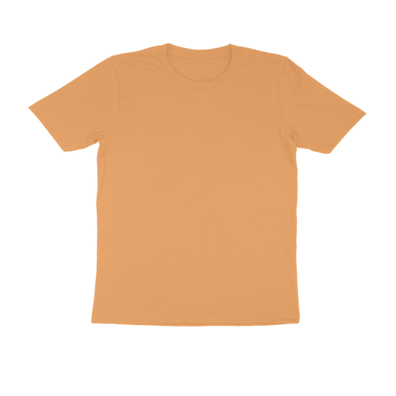 Mustard Yellow Half Sleeve Round Neck T-Shirt