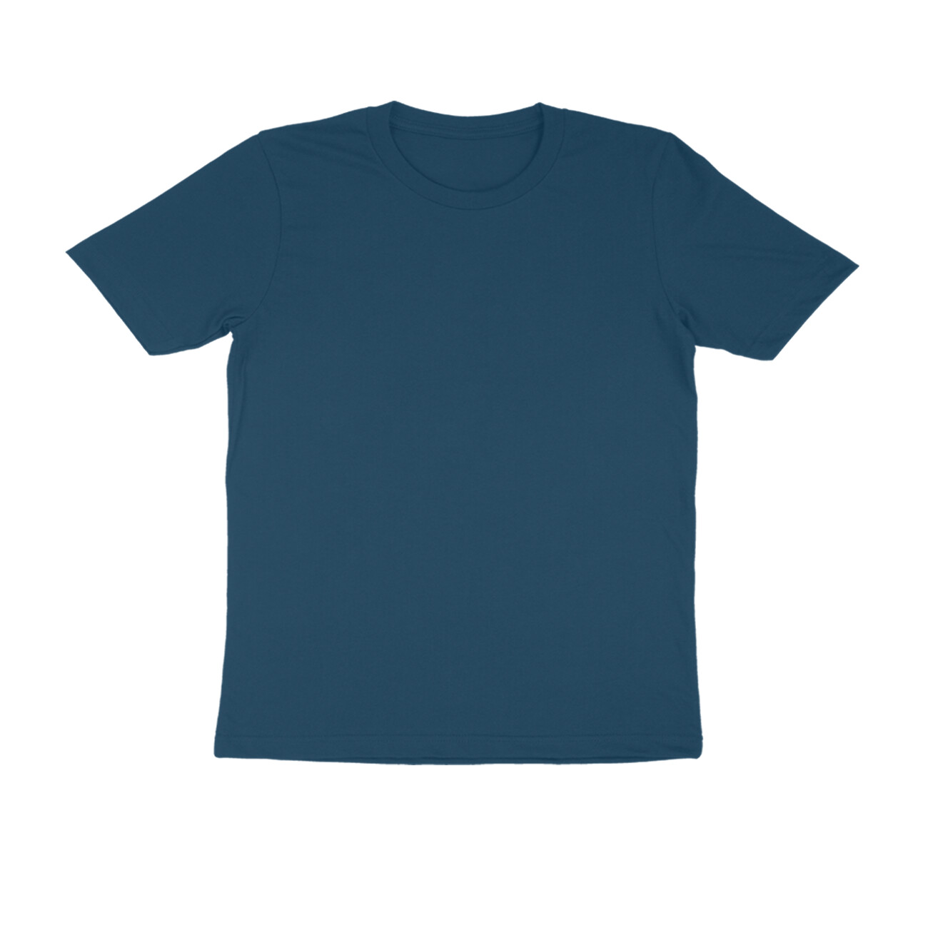Navy Blue Half Sleeve Round Neck T-Shirt